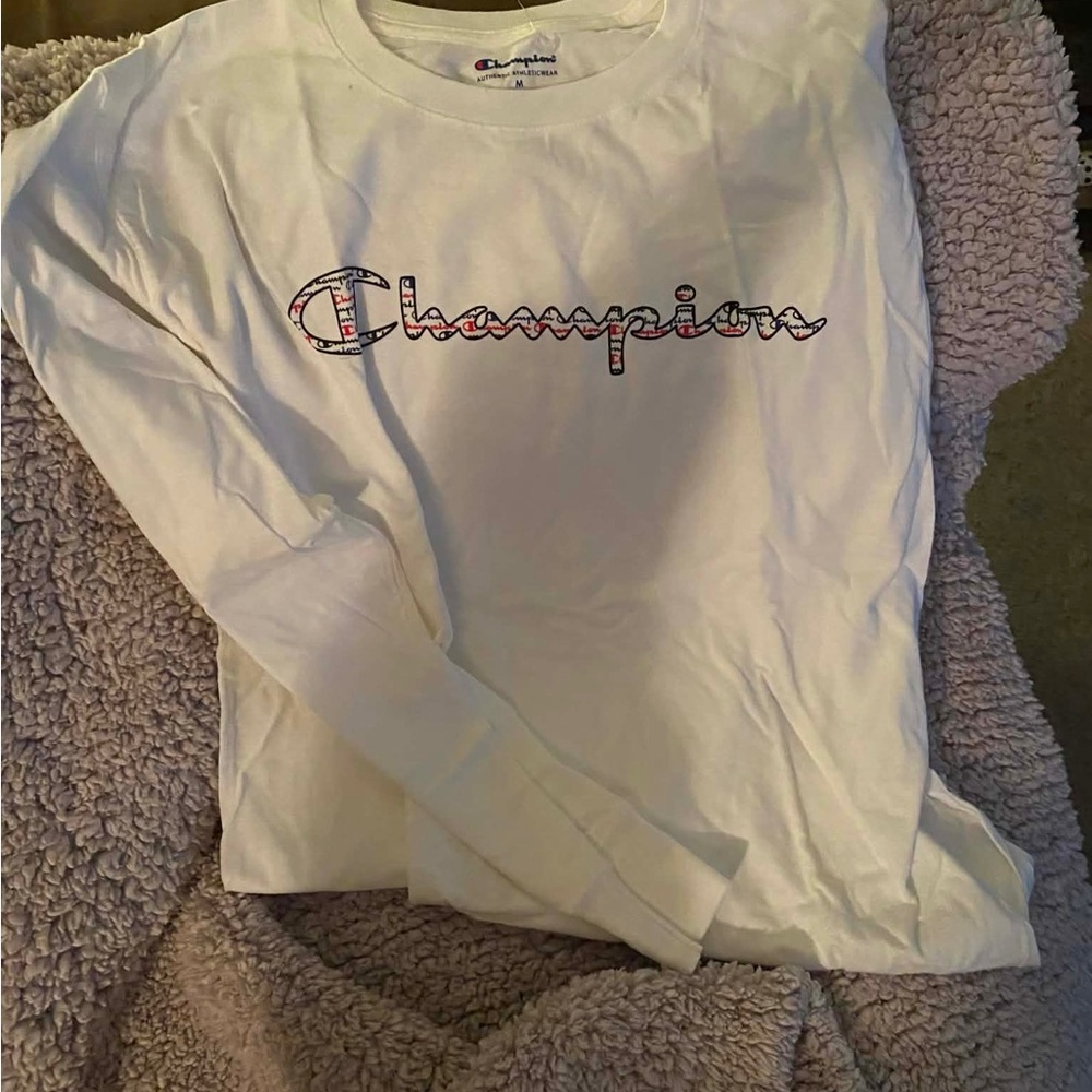 Champion White Long Sleeve Shirt